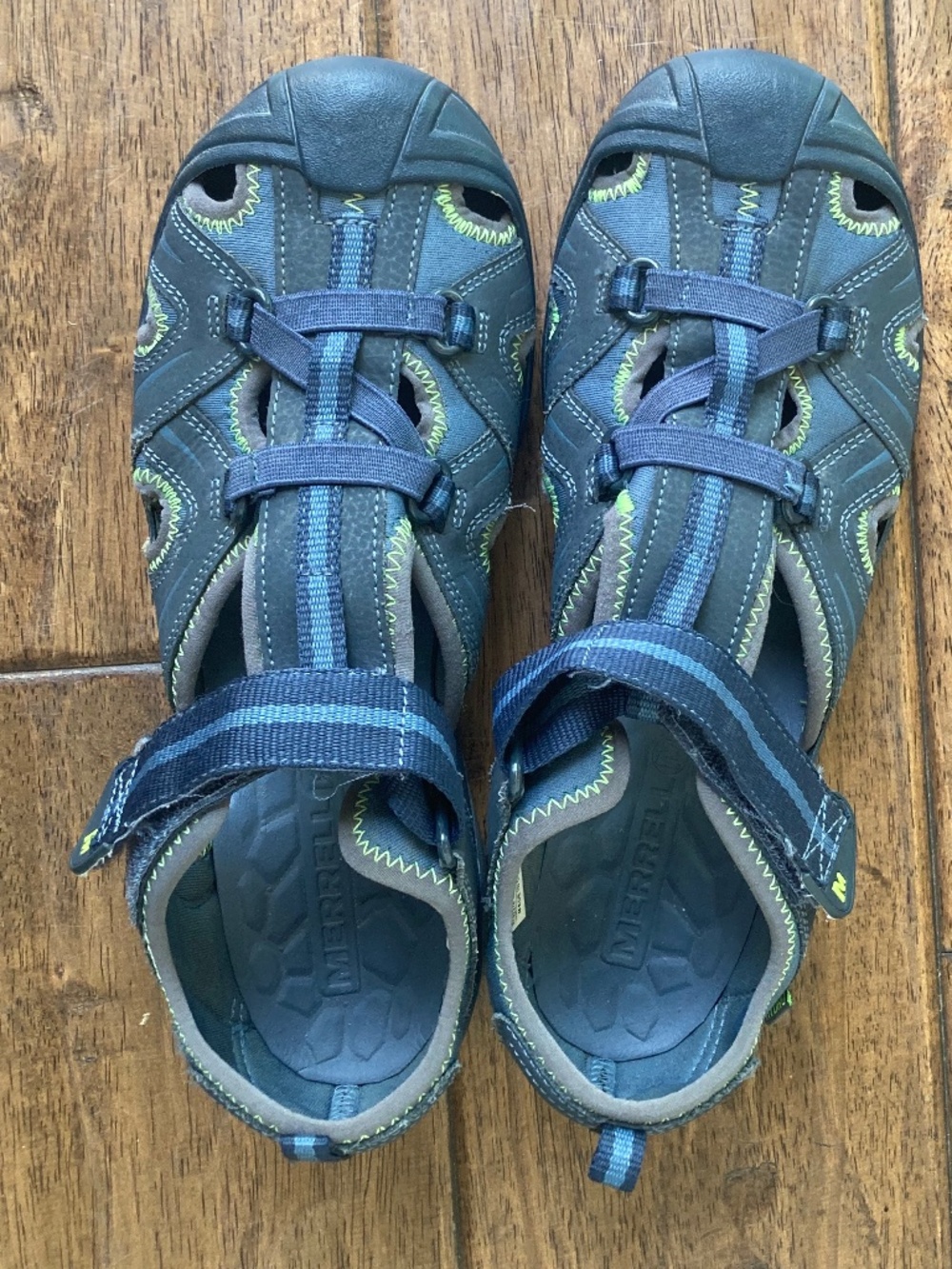 Merrell Hydro Hiker Sandals Boys 7 M Shoes Blue Trail Waterproof Water Sport